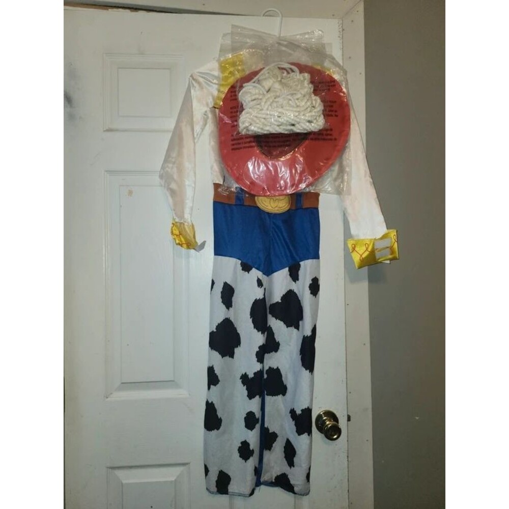 Disney Toy Story Jessie Cowgirl Costume Youth Medium 8/10 NEW Hat Lasso